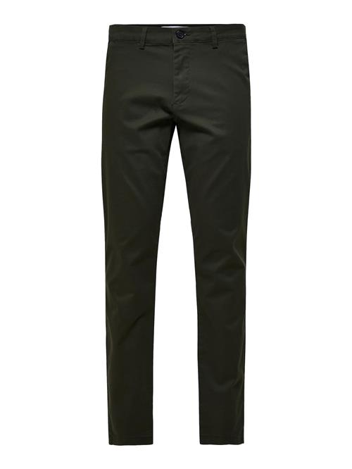 SELECTED Lærredsbukser 'New Miles'  gran