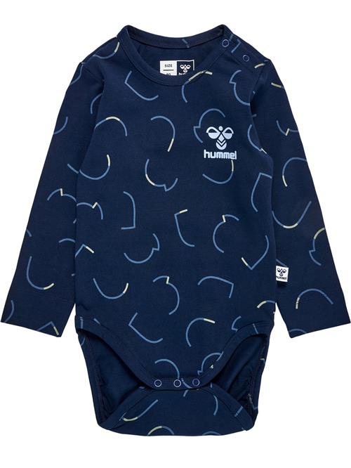 Hummel Sparkedragt/Body 'Obi'  marin / dueblå / lyseblå / pastelgul