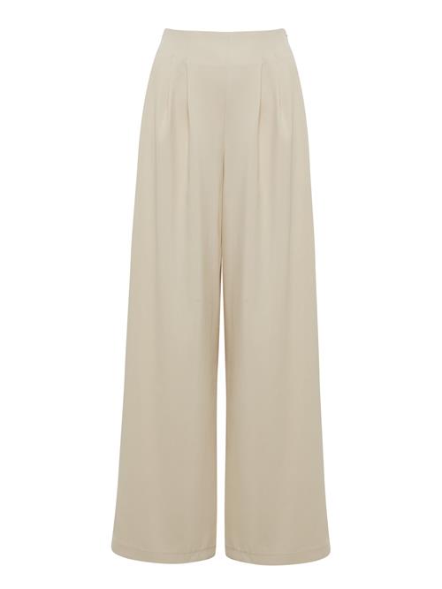 Willa Bukser med lægfolder 'NIKO'  beige