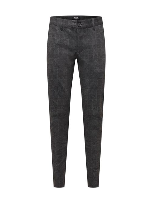Only & Sons Lærredsbukser 'Mark'  grå / sort-meleret