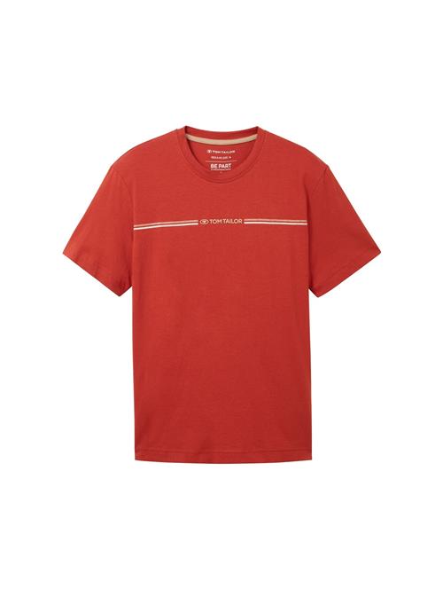 TOM TAILOR Bluser & t-shirts  rustrød / hvid