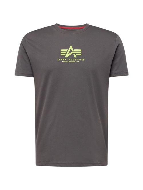 ALPHA INDUSTRIES Bluser & t-shirts  neongul / grå