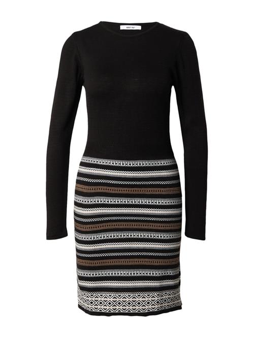 ABOUT YOU Strikkjole 'Penelope'  brun / sort / hvid