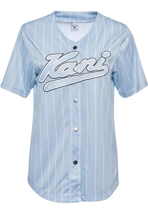 Karl Kani Bluse 'Varsity'  blå / sort / hvid