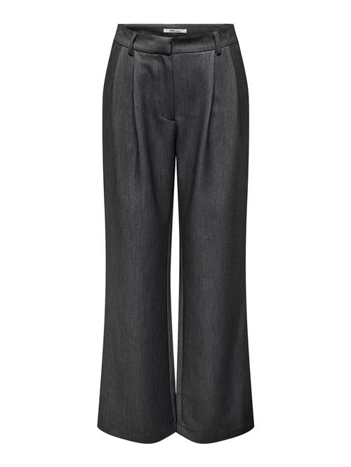 ONLY Bukser med lægfolder 'ONLHattie'  mørkegrå