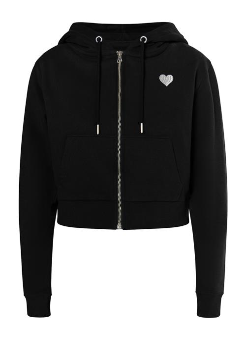 MYMO Sweatjakke 'Biany'  sort / sølv