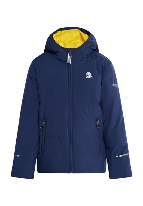 Schmuddelwedda Funktionsjakke 'Grassland'  navy / gul / sølvgrå