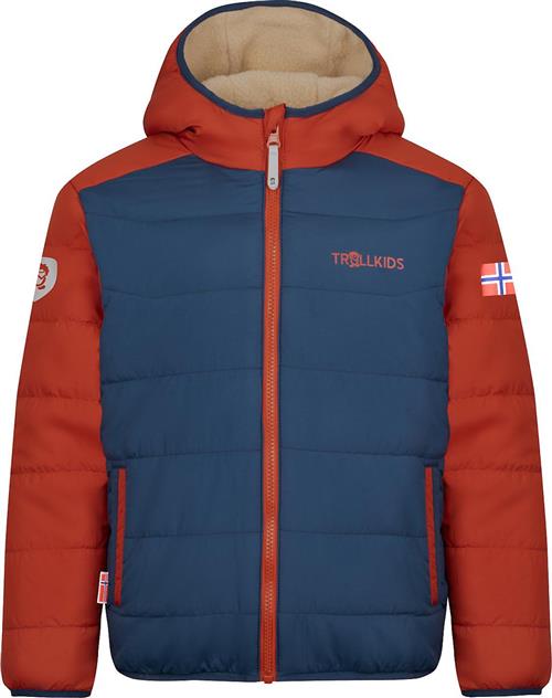 TROLLKIDS Vinterjakke 'Sandivka'  beige / navy / rustrød / knaldrød