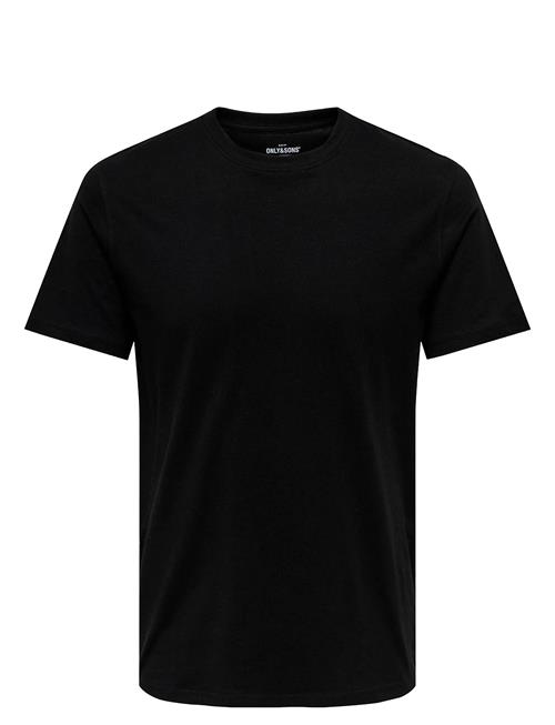 Onsmax Life Reg Ss Stitch Tee Noos ONLY & SONS Black