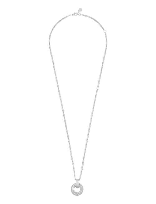 Liz Double Ring Crystal Pendant Neck 45 SNÖ Of Sweden Silver