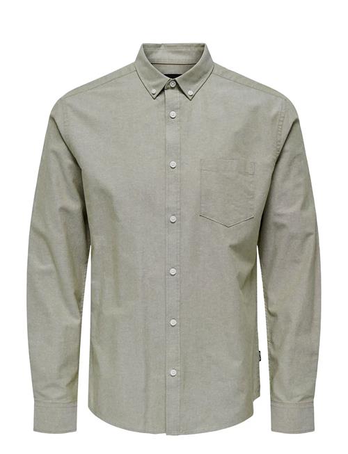 Onsalvaro Slim Ls Oxford Shirt Noos Frml ONLY & SONS Khaki