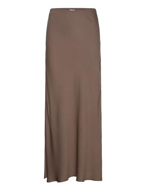 Tyne Satin Midi Skirt Twist & Tango Brown
