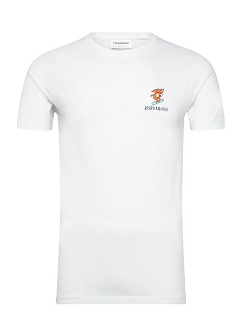 Printed Tee S/S Lindbergh White