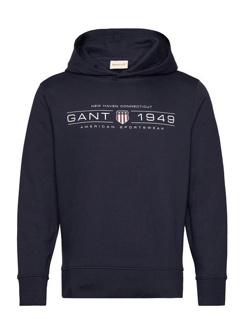 Graphic Hoodie GANT Navy