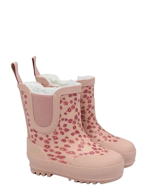 Brook Gumboots Thermo Ankle Pom Pom Pink