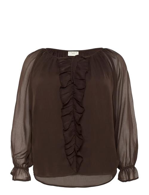 Kcmilanna Blouse Kaffe Curve Brown