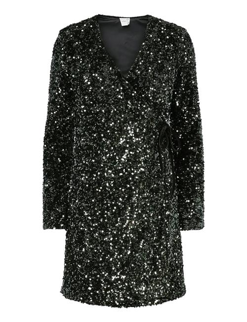 Yaselle Ls Wrap Dress - Show YAS Black