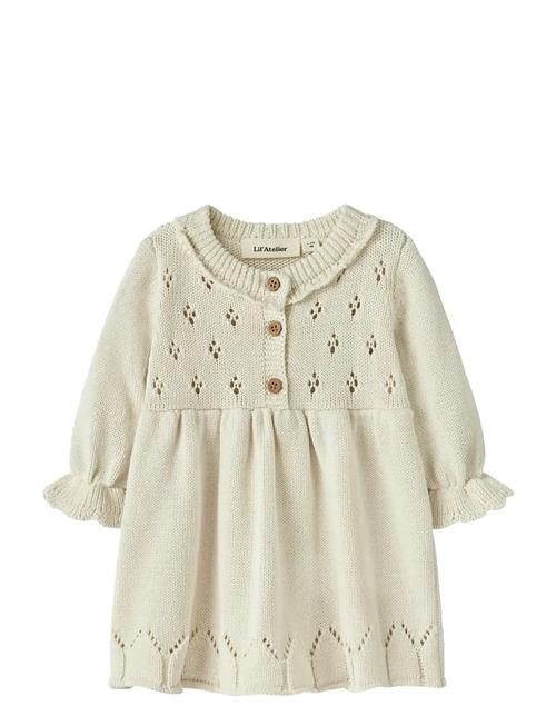 Nbframla Lia Ls Knit Dress Lil Lil'Atelier Cream