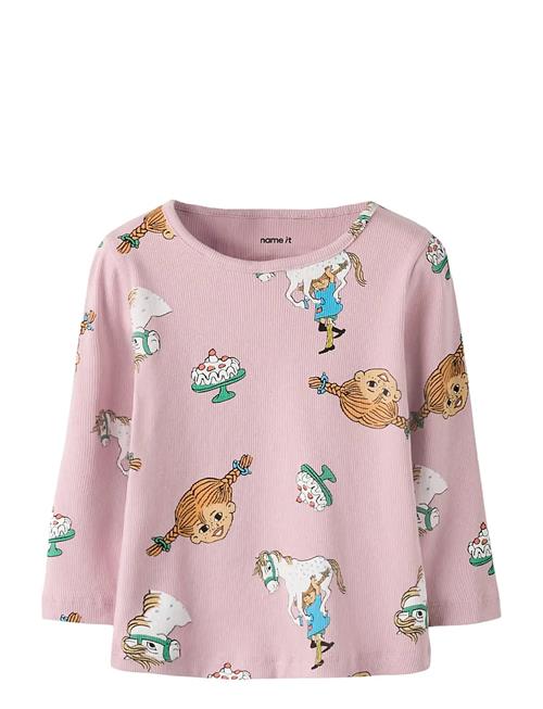 Nmfsoca Pippi Ls Top Sky Name It Pink