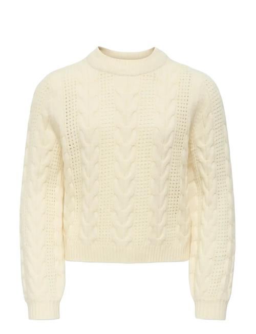 Kogrubina Ls Cable O-Neck Cp Knt Kids Only Cream