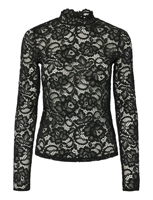 Yaslacey Ls Lace Top S. Noos YAS Black