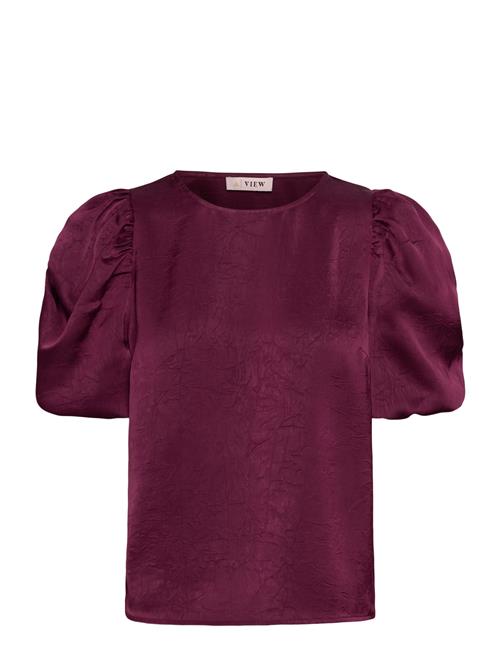 Sinda Blouse A-View Burgundy
