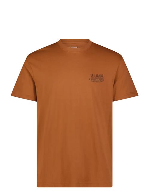 Ss Relaxed Logo Tee Lee Jeans Brown