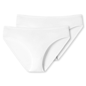 Schiesser Trusser 2P 95-5 Organic Tai Hvid bomuld 3XL Dame