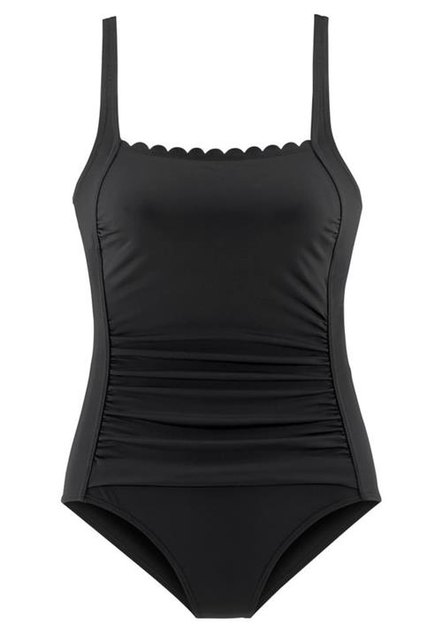 LASCANA Badedragt 'Camilla'  sort / hvid