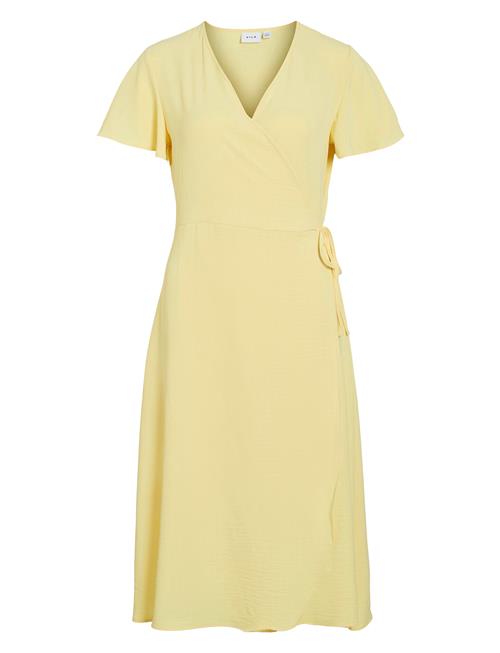 Vilovie S/S Wrap Midi Dress/Su - Noos Vila Yellow