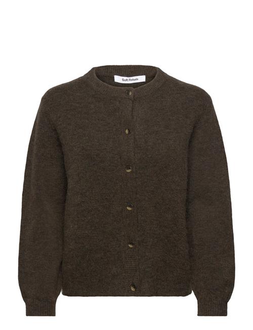 Srallison O-Neck Cardigan Knit Soft Rebels Brown
