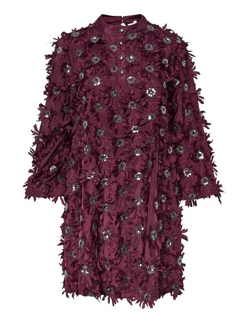 Yasabel 7/8 Short Dress - Show YAS Burgundy