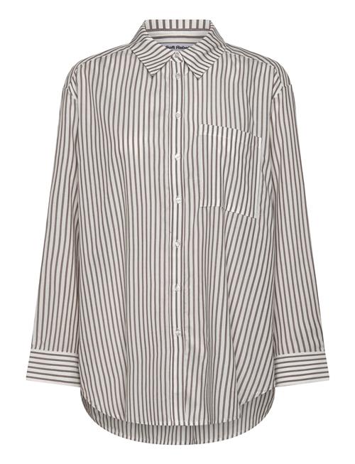 Srveronica Striped Shirt Soft Rebels Black