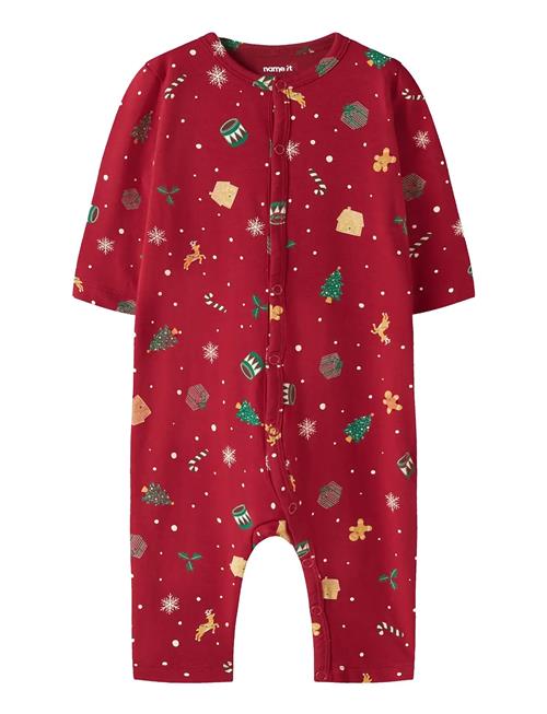 Nbnvismas Ls Nightsuit Name It Red