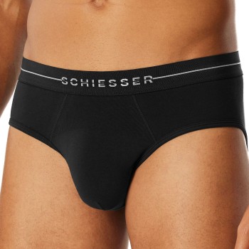 Schiesser 2P Cotton Flex Rio Briefs Sort bomuld X-Large Herre