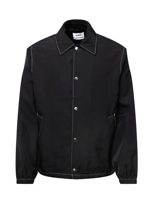 WEEKDAY Overgangsjakke 'Lamar'  sort / hvid