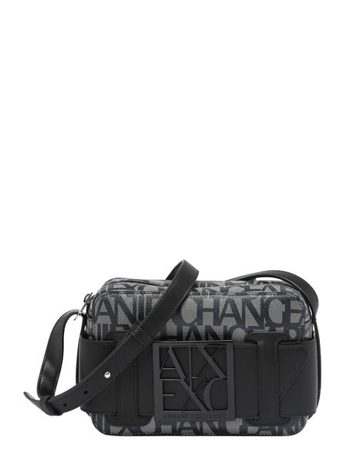ARMANI EXCHANGE Skuldertaske  grå / sort