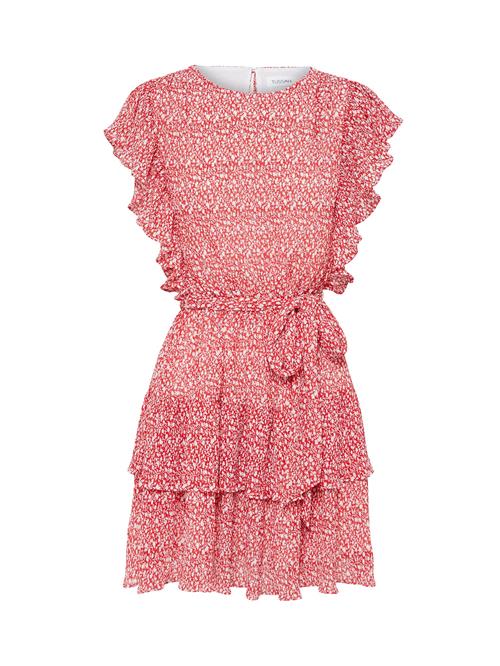 Tussah Kjole 'BETH'  rød / hvid