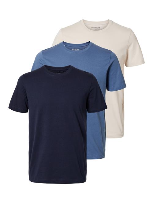 SELECTED Bluser & t-shirts  blå / navy / offwhite