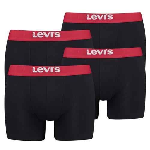 LEVI'S ® Boksershorts  blodrød / sort / hvid