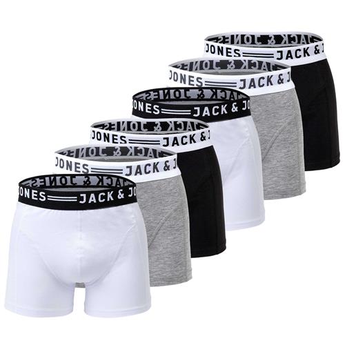 JACK & JONES Boksershorts  grå-meleret / sort / hvid