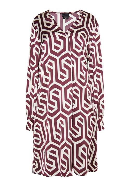 DreiMaster Klassik Kjole 'Casnagie'  blodrød / uldhvid