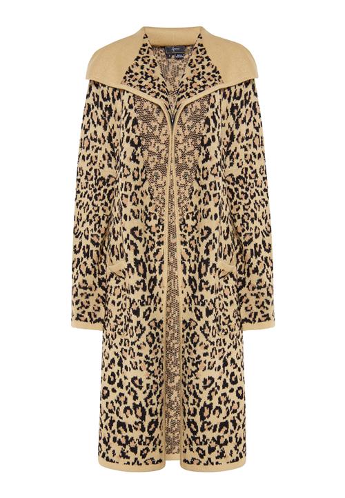 faina Lang cardigan 'Imane'  camel / sand / sort