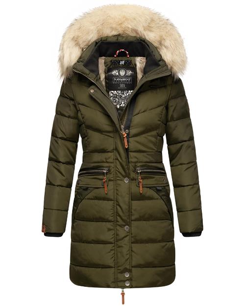 NAVAHOO Vinterfrakke 'Paula'  oliven