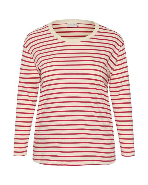 KAFFE CURVE Shirts 'Winni'  beige / pink