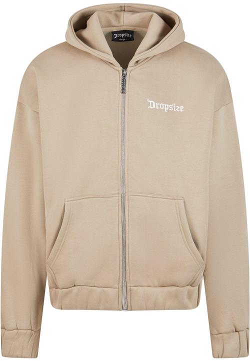 Dropsize Sweatjakke  sand / hvid