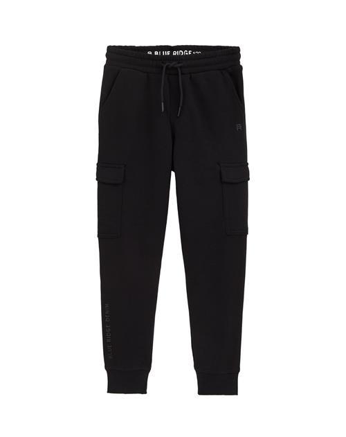 WE Fashion Bukser  mørkegrå / sort
