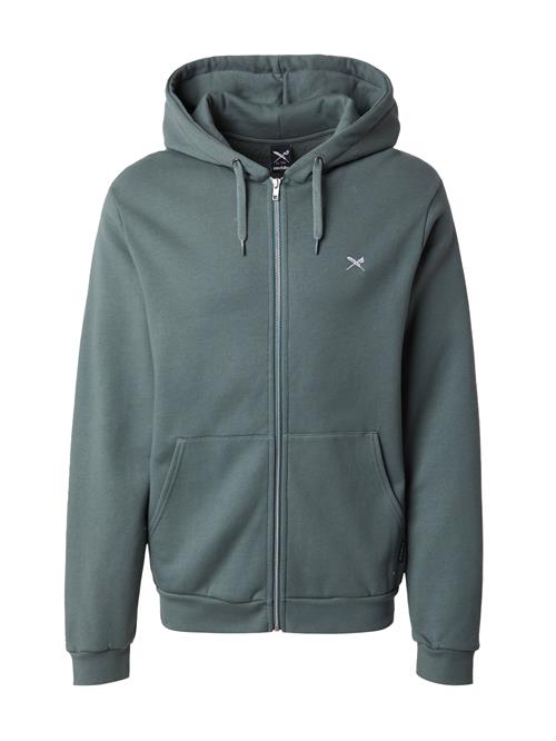 Iriedaily Sweatjakke 'Mini Flag 2'  jade / hvid