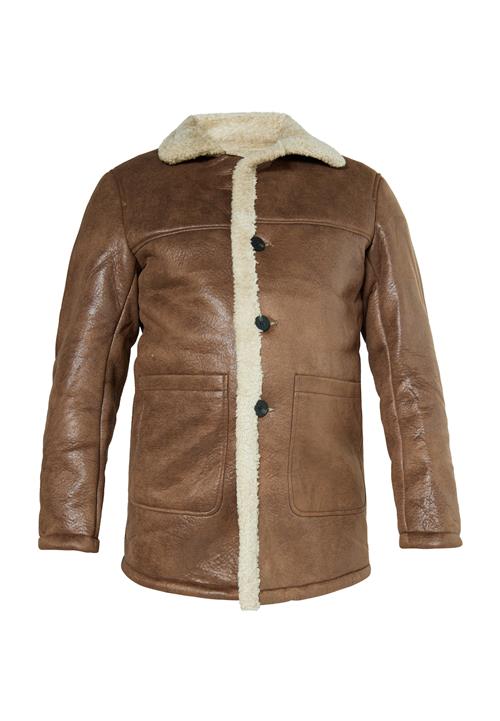 MO Vinterjakke  creme / cognac