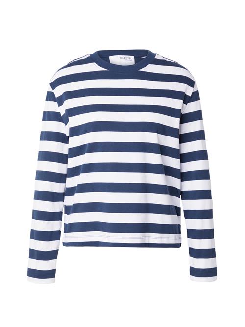 SELECTED Shirts 'ESSENTIAL'  mørkeblå / hvid